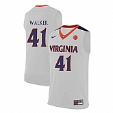 Virginia Cavaliers 41 Wally Walker White College Basketball Jersey Dzhi